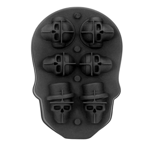 6 GRIDS ICE CUBE MAKER SKULL SHAPE - La Costa Azul Foods Co