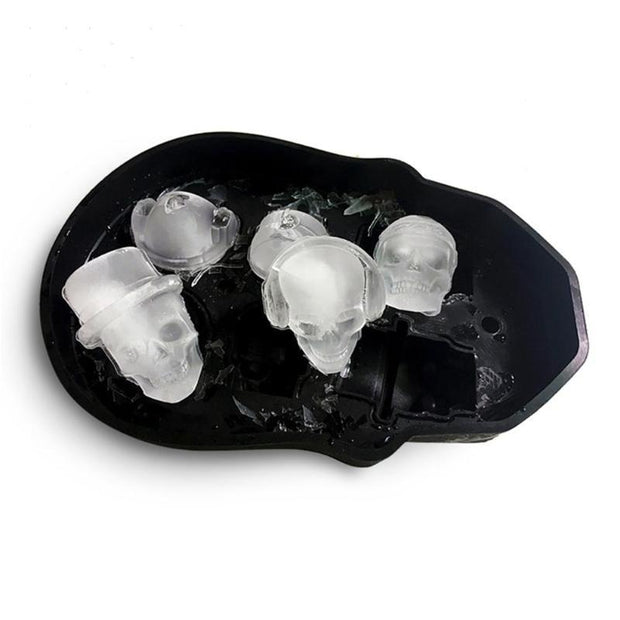 6 GRIDS ICE CUBE MAKER SKULL SHAPE - La Costa Azul Foods Co