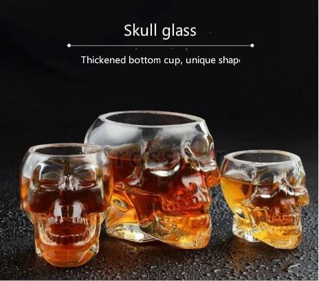 Skull glass creative glass beer - La Costa Azul Foods Co