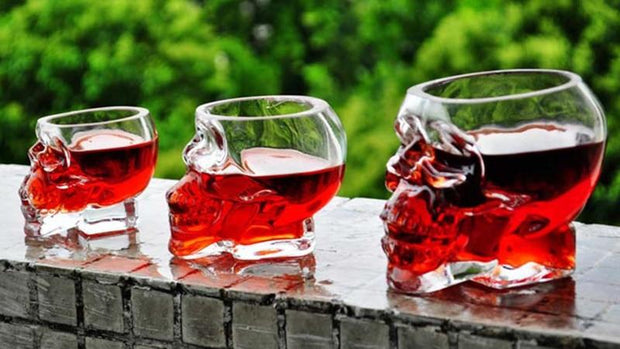 Skull glass creative glass beer - La Costa Azul Foods Co