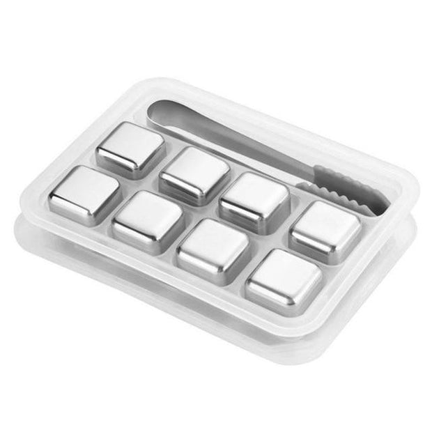 WHISKEY COOLER STAINLESS STEEL ICE CUBES - La Costa Azul Foods Co