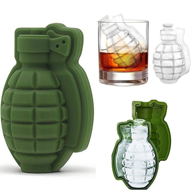 CREATIVE 3D GRENADE SHAPE ICE CUBE - La Costa Azul Foods Co